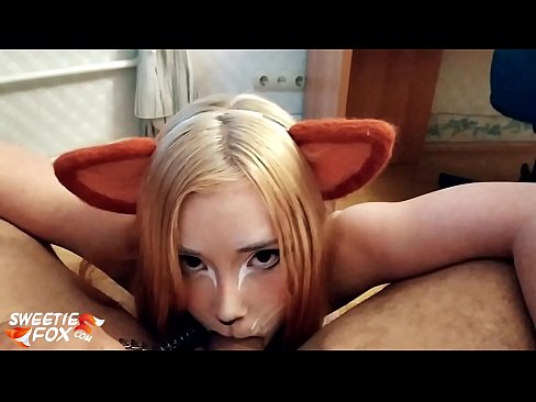❤️ キツネがチンポを飲み込み、口の中にザーメンを出す ❤️ ポルノvk ❌️❤
